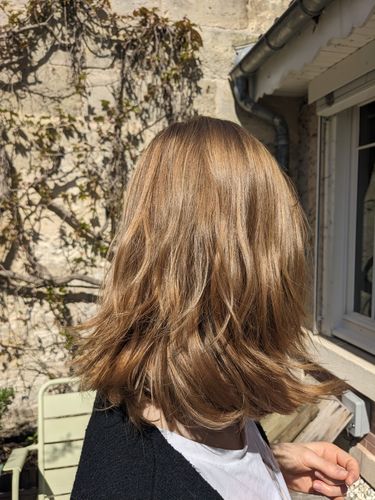 Customer photo review of Sérum nourrissant pour cheveux ternes