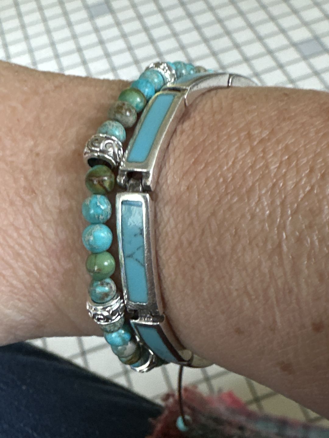 Customer photo review of Tibetan Energy Bracelet