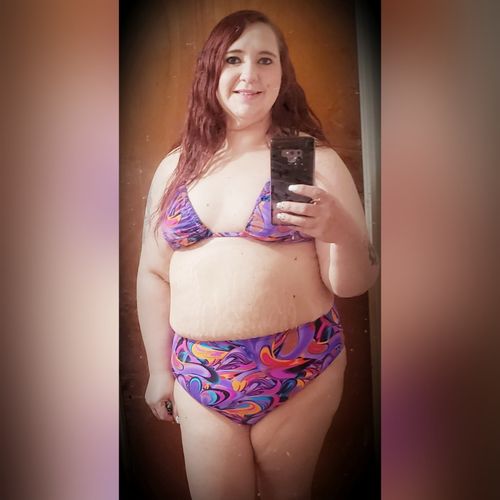 Customer photo review of Purple Haze High Waist Bottom