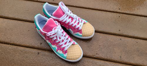 Customer photo review of Neapolitan Mint Sneakers