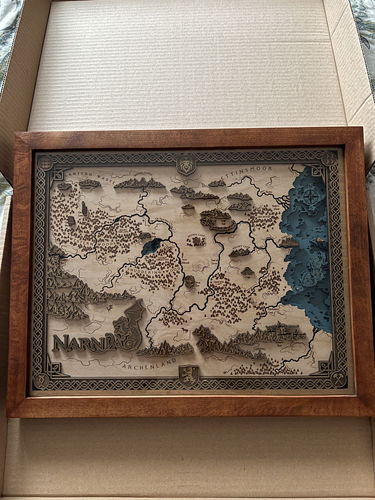 Customer photo review of 3D NARNIA MAP