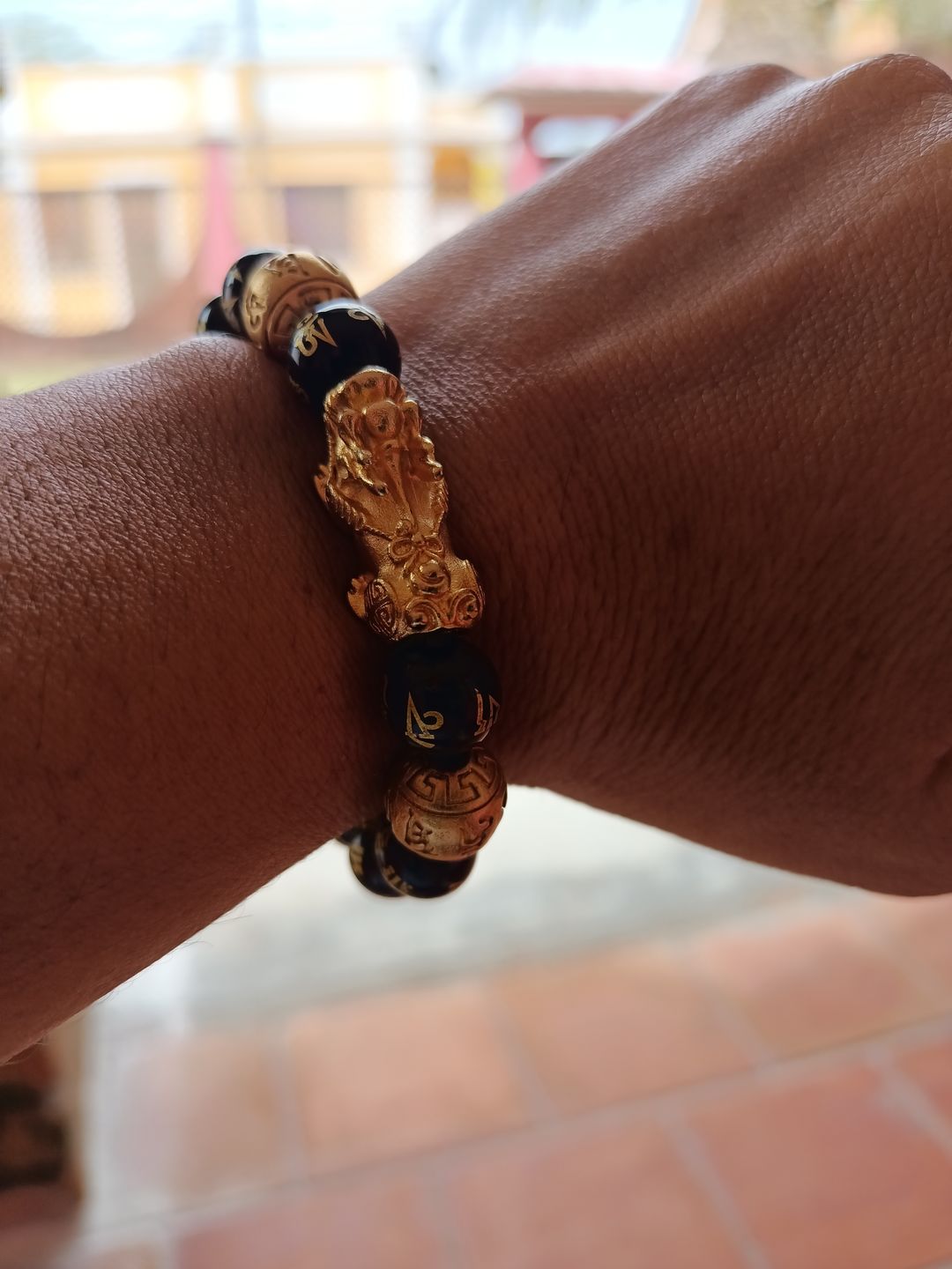 Customer photo review of Feng Shui Black Obsidian Wealth Bracelet