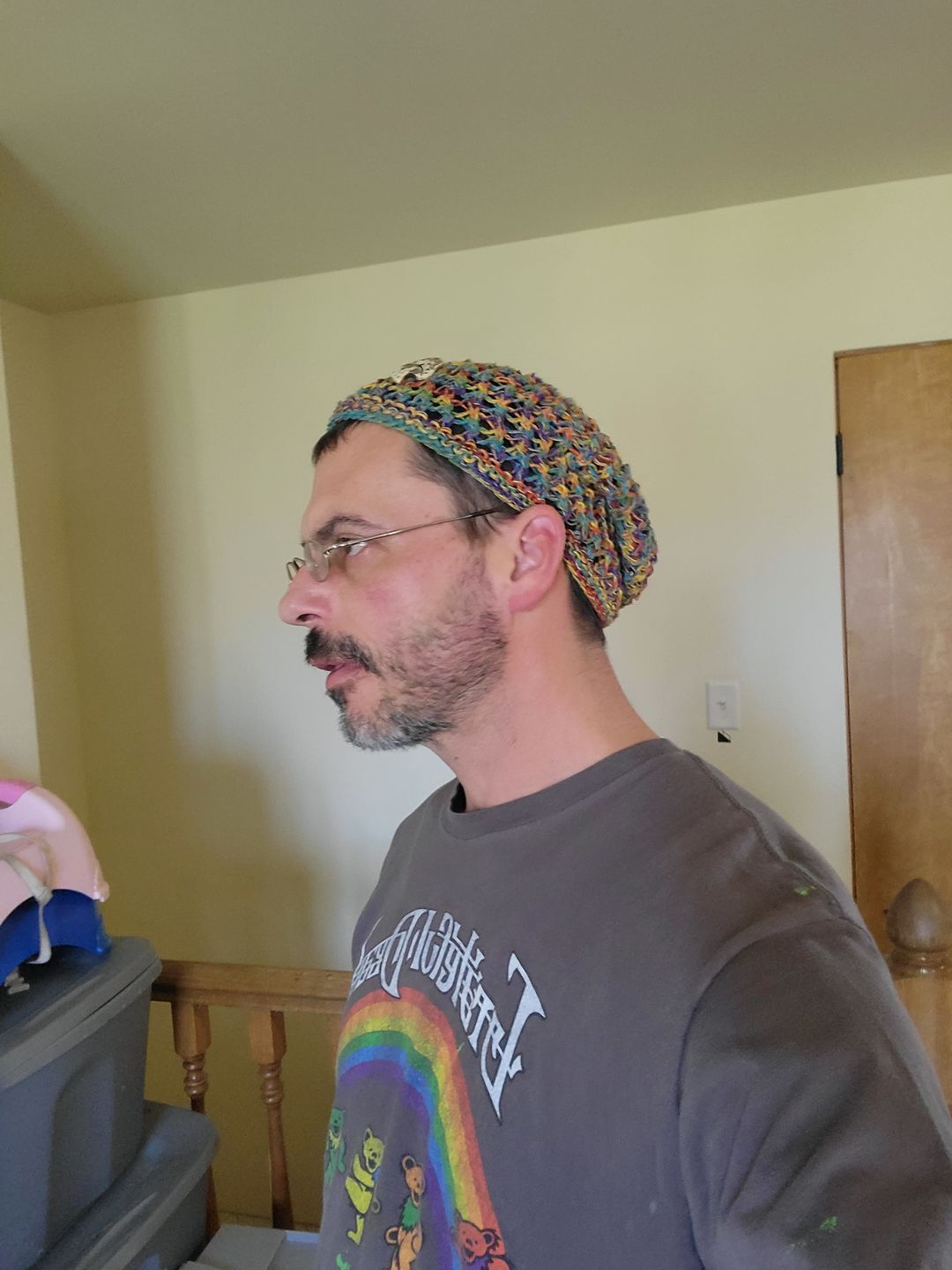 Customer photo review of Honeycomb Mushroom Hemp Hat