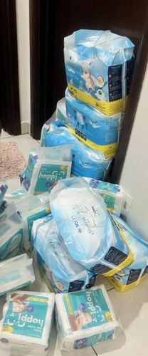 Customer photo review of [CARTON] Hoppi AirDream Baby Diaper Pants M44/L38/XL32/XXL28 (4 Packs) 2mm Ultracore Technology