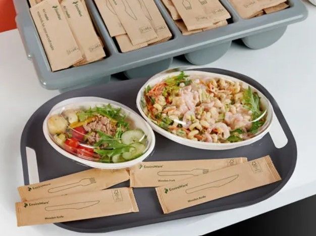 Customer photo review of 4 in 1 Wooden Disposable Cutlery Pack