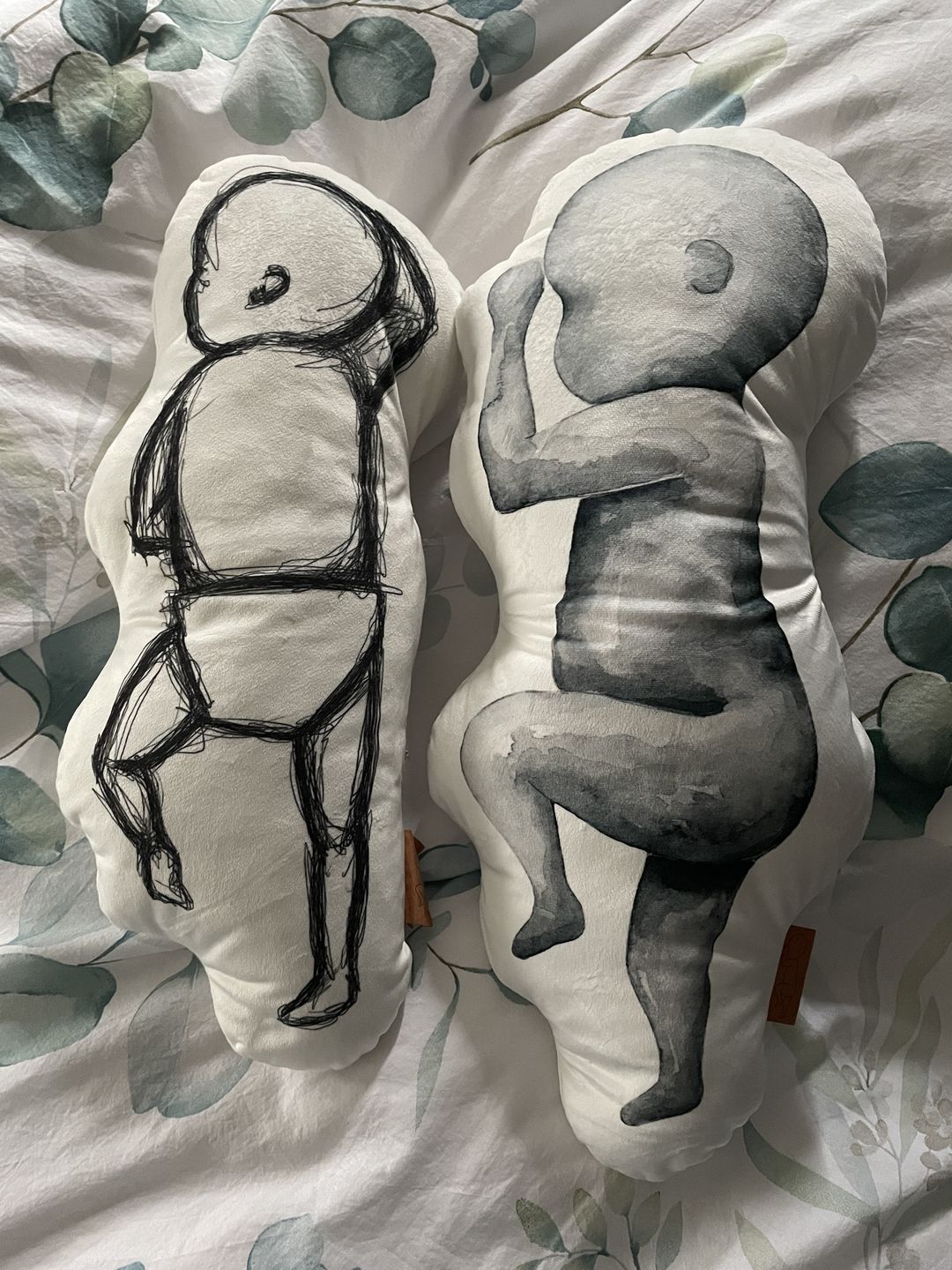 Customer photo review of Birth Pillow Watercolor One