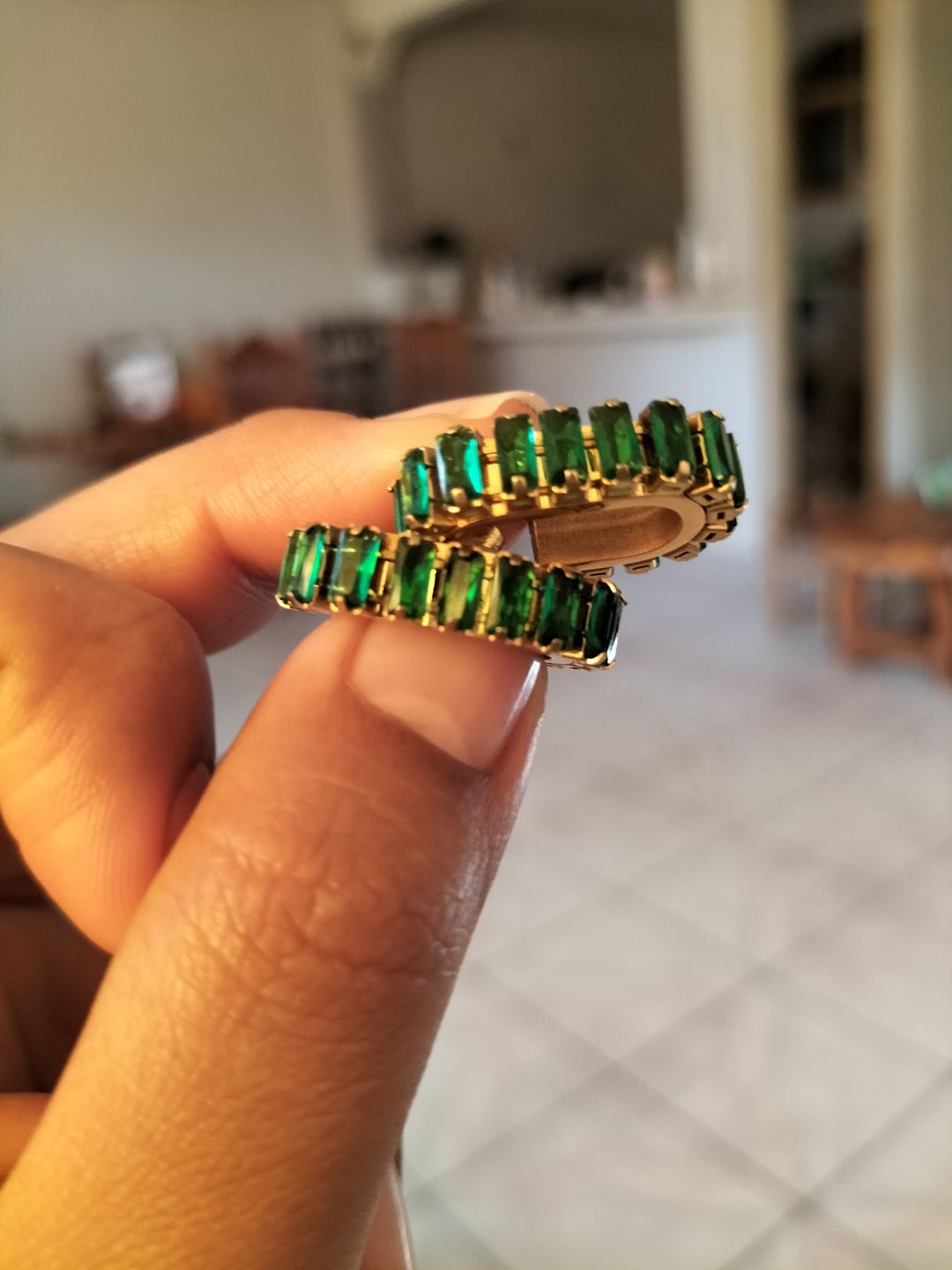 Customer photo review of Aretes Bling
