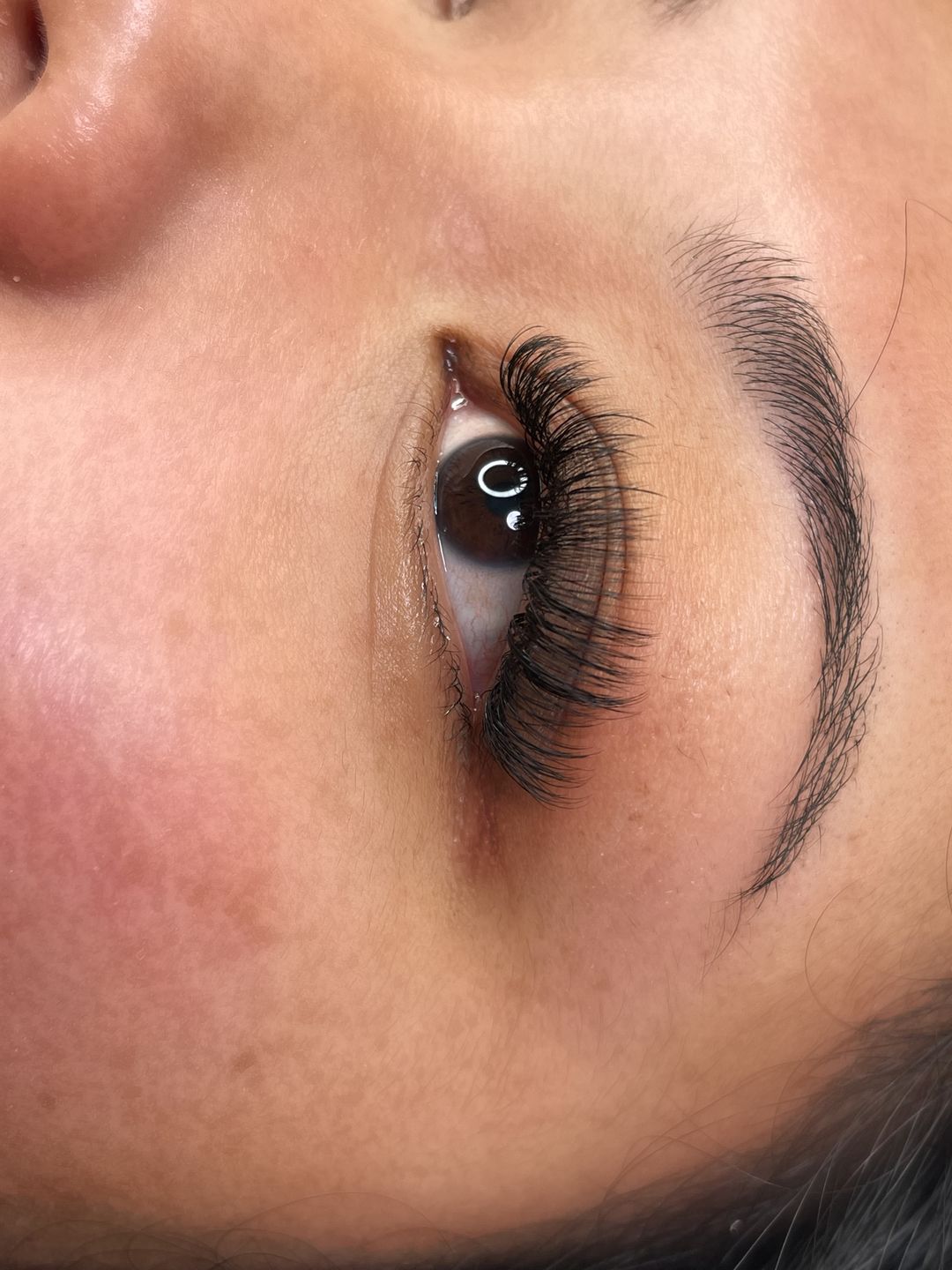 Customer photo review of Super Easy Fan Lash Extensions 0.05mm