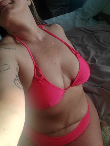 Customer photo review of Acid Coral Triangle Top
