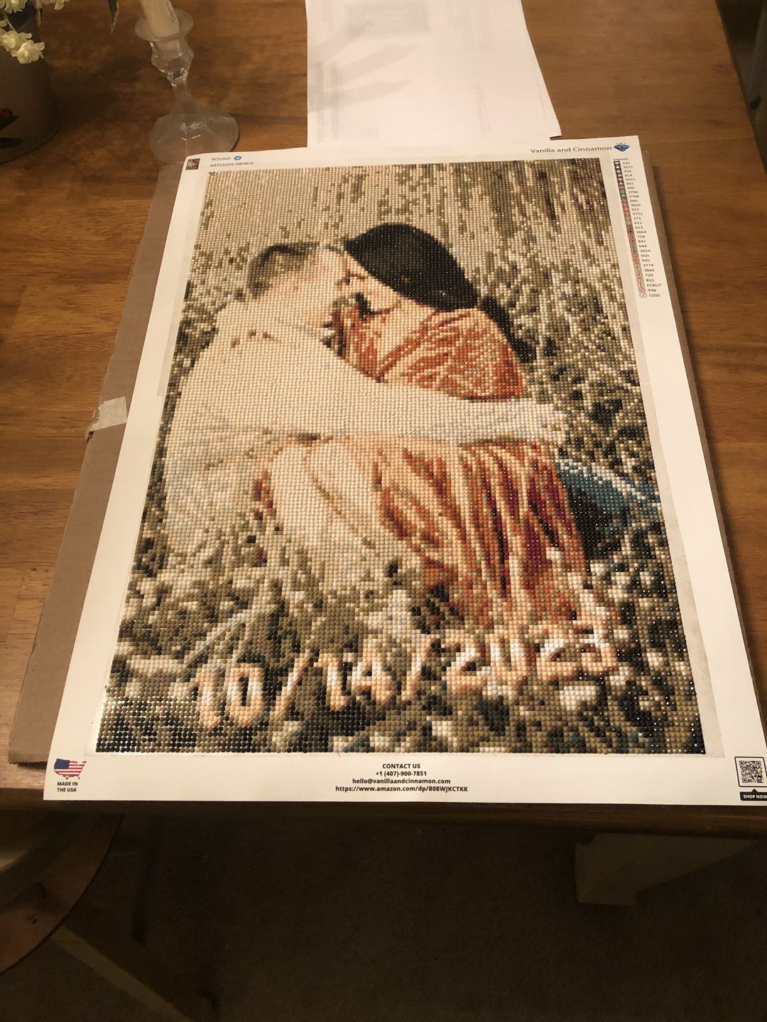 Customer photo review of Custom Diamond Painting Kits for Adults DIY 5D - Photo Diamond Art Shipped from USA
