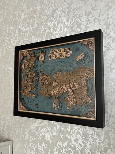 Customer photo review of GAME OF THRONES 3D MAP