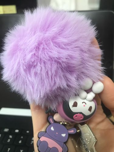 Customer photo review of Sanrio Pompom Keychains