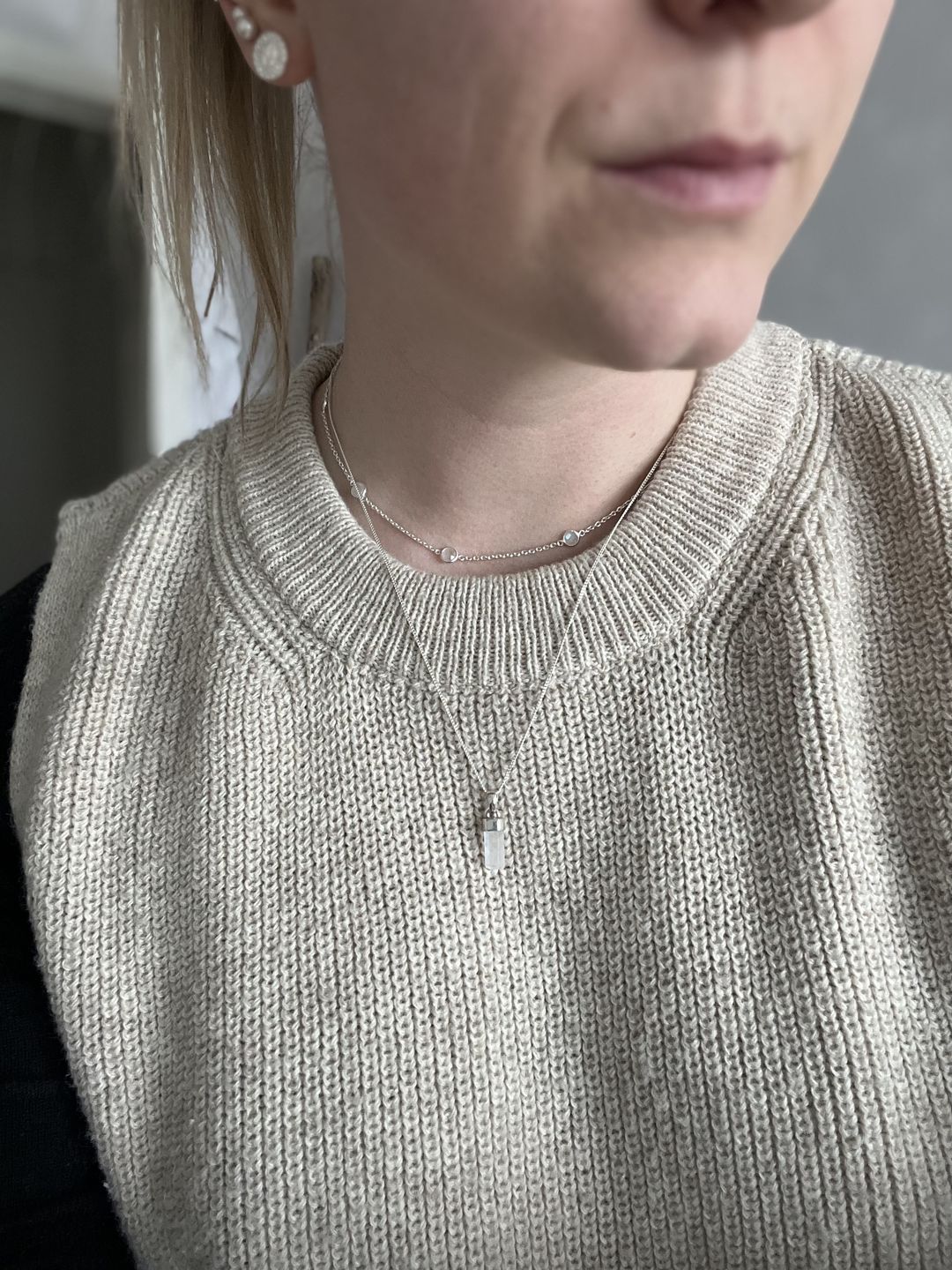 Customer photo review of Kristallspets Månsten Silver
