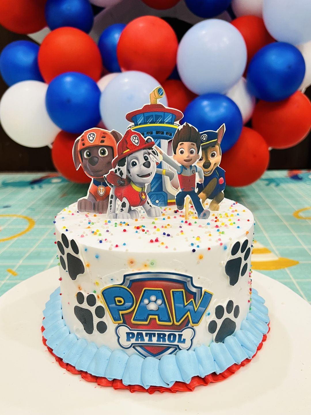 Customer photo review of Paw Patrol Team Cake