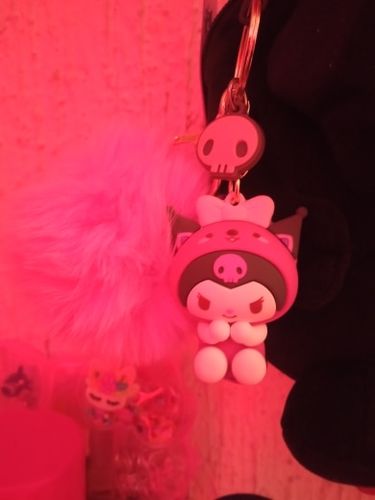 Customer photo review of Sanrio Pompom Keychains