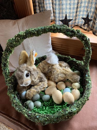 Customer photo review of Steiff DORMILI RABBIT, 12 INCHES, EAN 080050