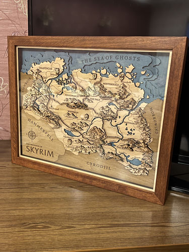 Customer photo review of 3D SKYRIM MAP