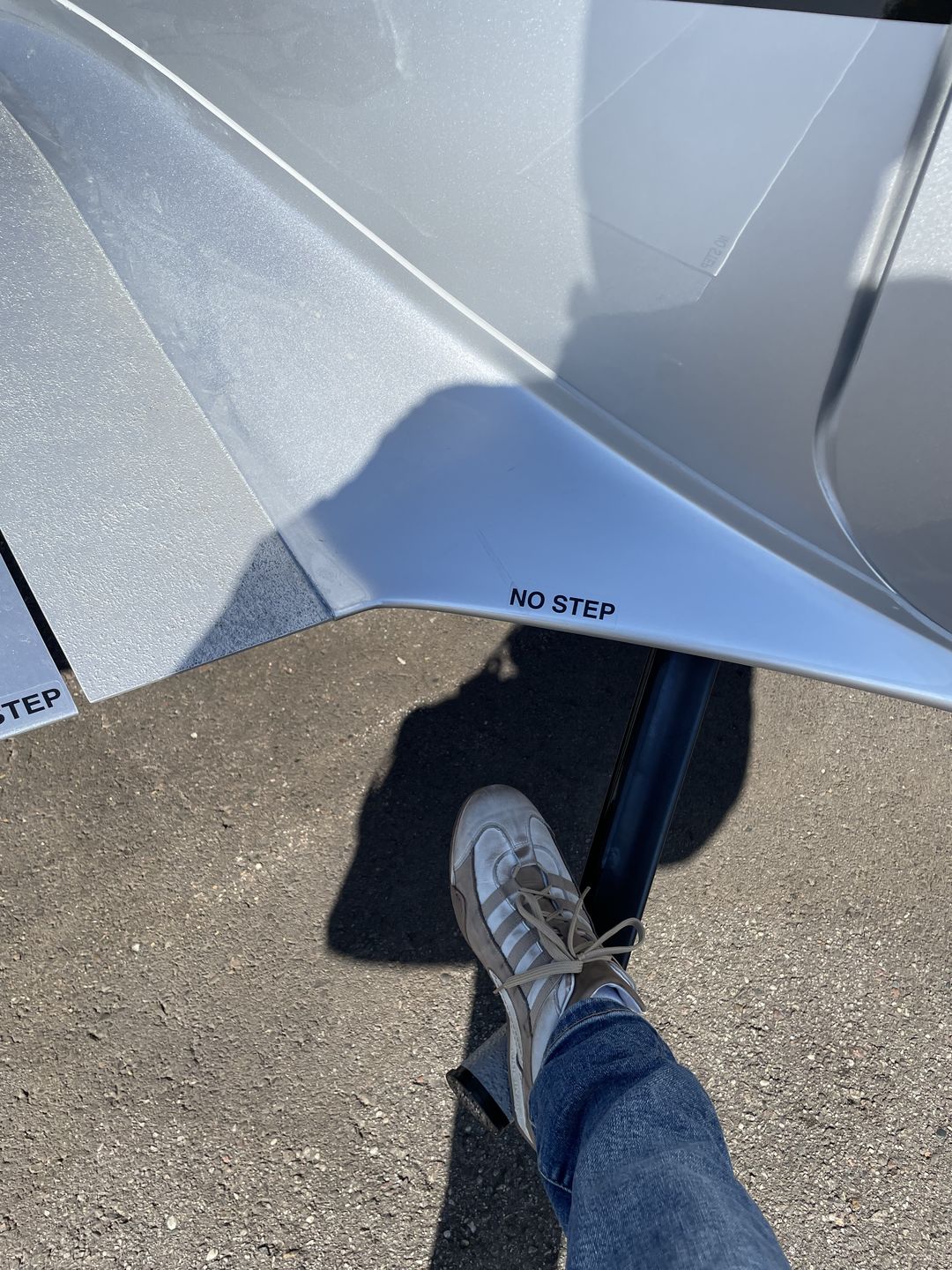 Customer photo review of Men's GrandPrix Sneaker in Torino (Soft White, Taupe, and Green)