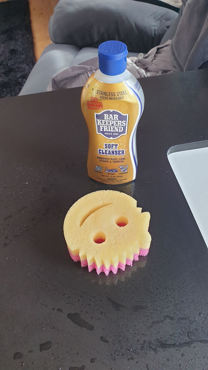Customer photo review of Double Trio - Bar Keepers Friend x Scrub Daddy