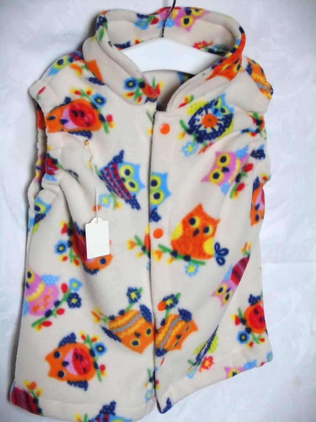 Customer photo review of Multicoloured Owls Anti Pill Polar Fleece Fabric