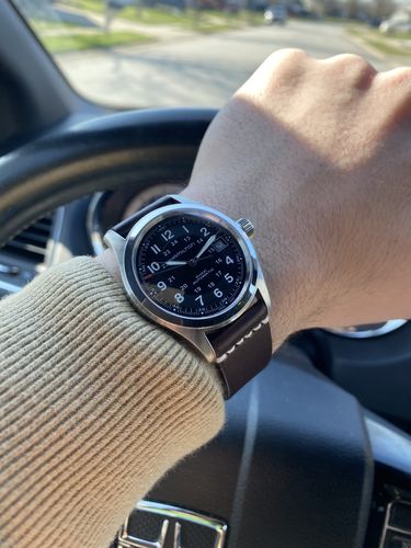 Customer photo review of Jedburgh Leather Watch Strap