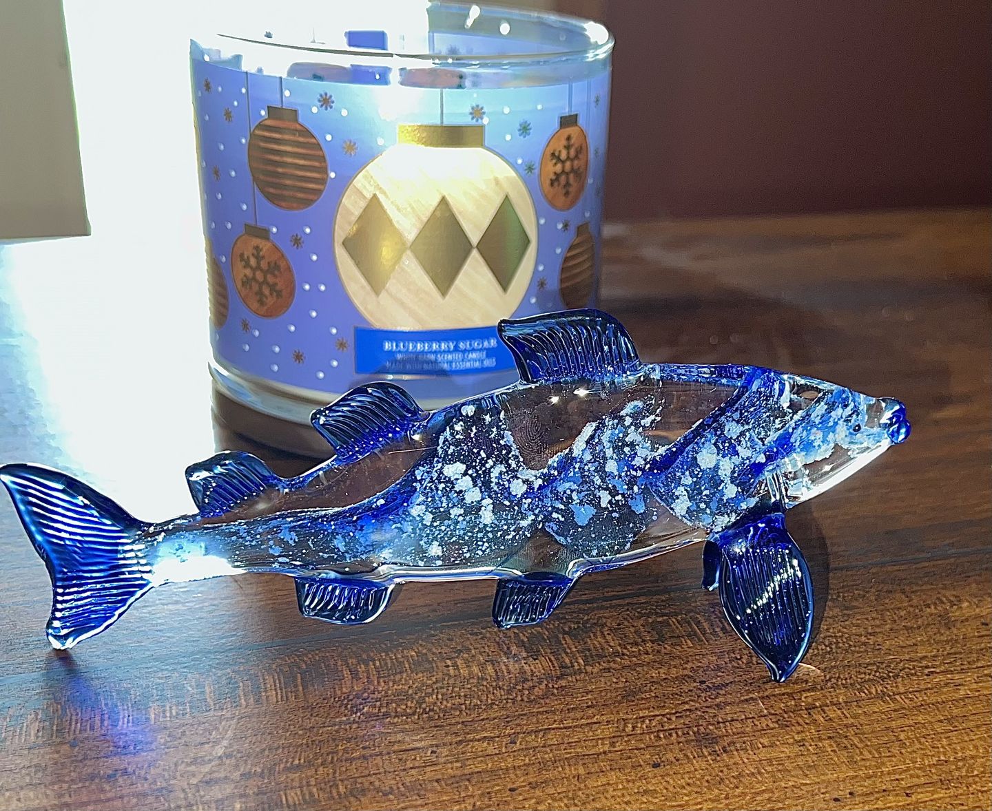 Customer photo review of Trout Figurine with Cremation Ash