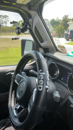 Customer photo review of X GRIP RAM PHONE MOUNT with 1" ARM SPECIAL