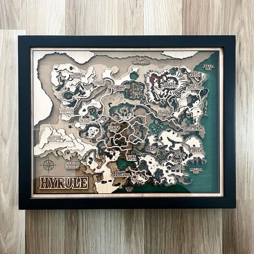 Customer photo review of THE HYRULE 3D MAP