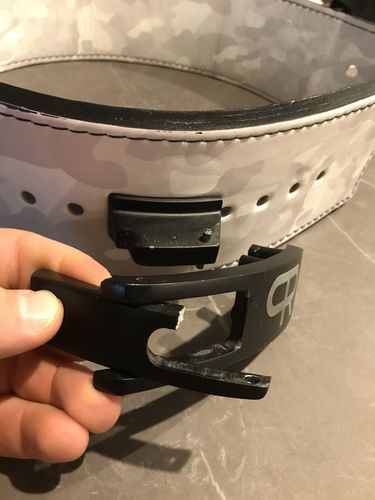 Customer photo review of PR Powerlifting 13mm Belt w/ Lever Buckle - PR916 - White Camo
