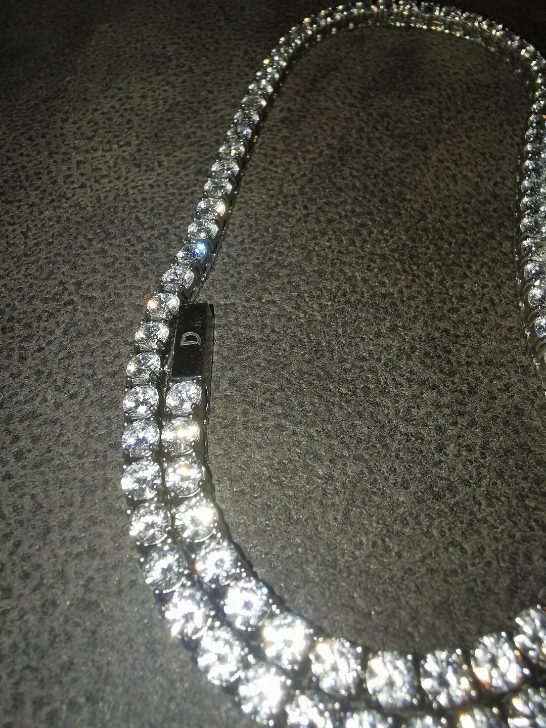 Customer photo review of ICE BREAKER CHAIN. - 4MM WHITE GOLD