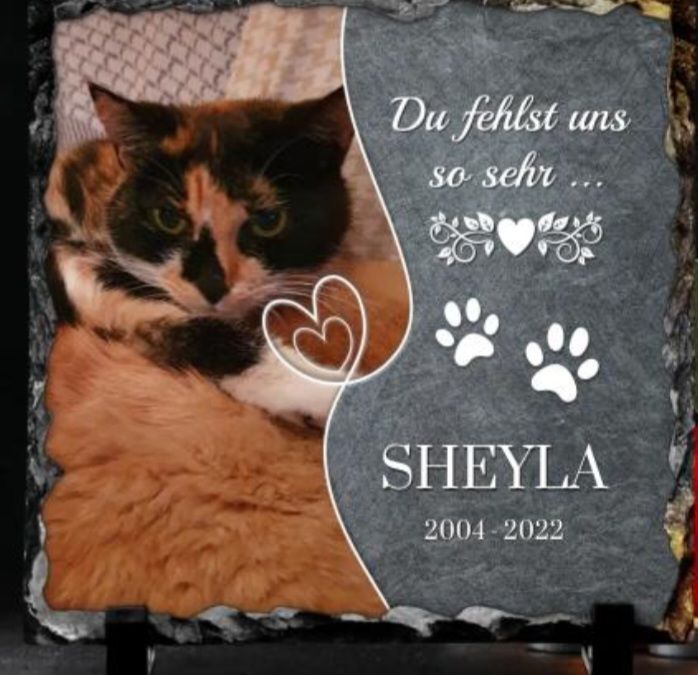 Customer photo review of Du fehlst uns - Individuelle Schieferplatte