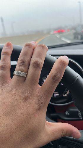 Customer photo review of *NEW* 14K Diamond Band Ring For Men  💎 JTJ™