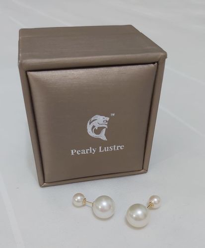 Customer photo review of 18K Solid Gold Interchangeable Freshwater Pearl Earrings KE00042 | Possibilities