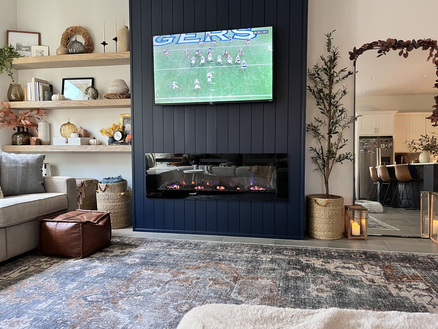 Customer photo review of Distressed Vintage Cezanne Rabbit Gray Inca Gold Area Rug