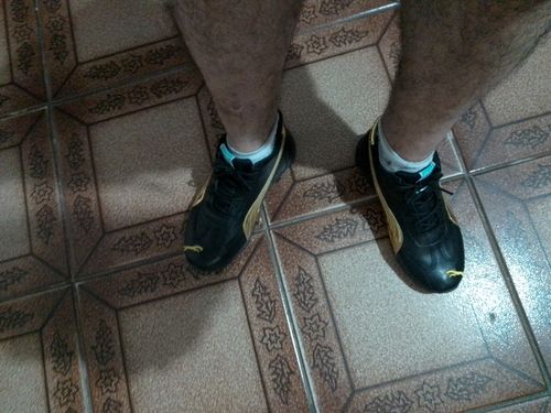 Customer photo review of Tênis Máximus Comfort™ - Edição LIMITADA (50% OFF) - Dourado / 37