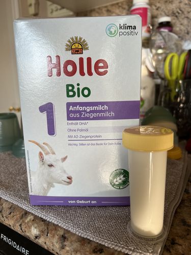 Customer photo review of Holle Goat Stage 1 Organic (Bio) Infant Milk Formula (400g), 1 Box