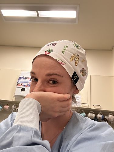 Customer photo review of Almost Anatomical Scrub Cap by Dr. Lauren Squires