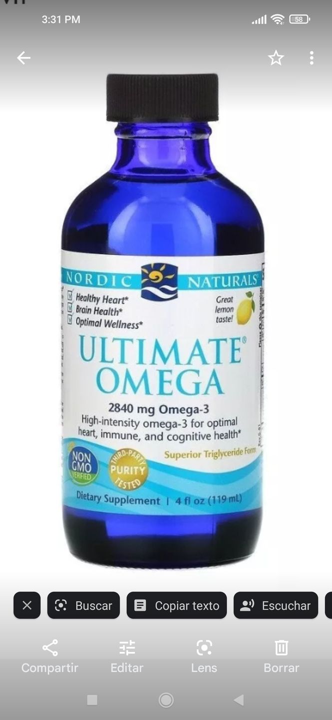 Customer photo review of Ultimate Omega-3 2.840 mg-119 ml