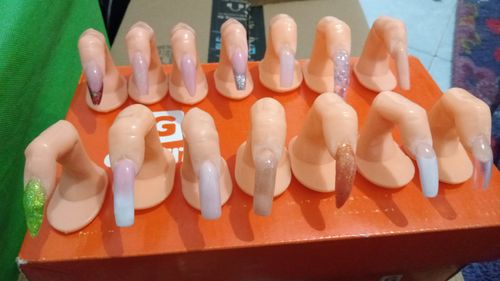 Customer photo review of Glam Stron Gel Fantasy Nails