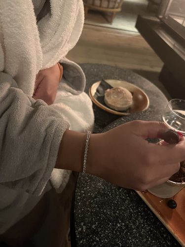 Customer photo review of solid silver .925 industrial bracelet