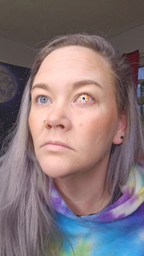 Customer photo review of Meetone SC167 SFX Cosplay Halloween Contact Lenses
