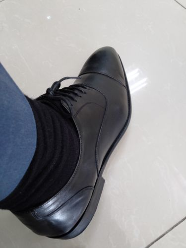 Customer photo review of Oxford Cap Toe - Black Lace Up (Chisel Toe)