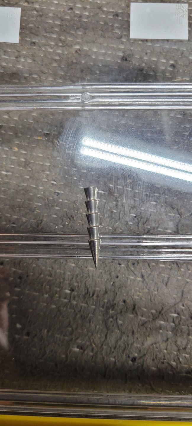Customer photo review of 97% Purity Tungsten Polished Nail Weights | 10 Pack