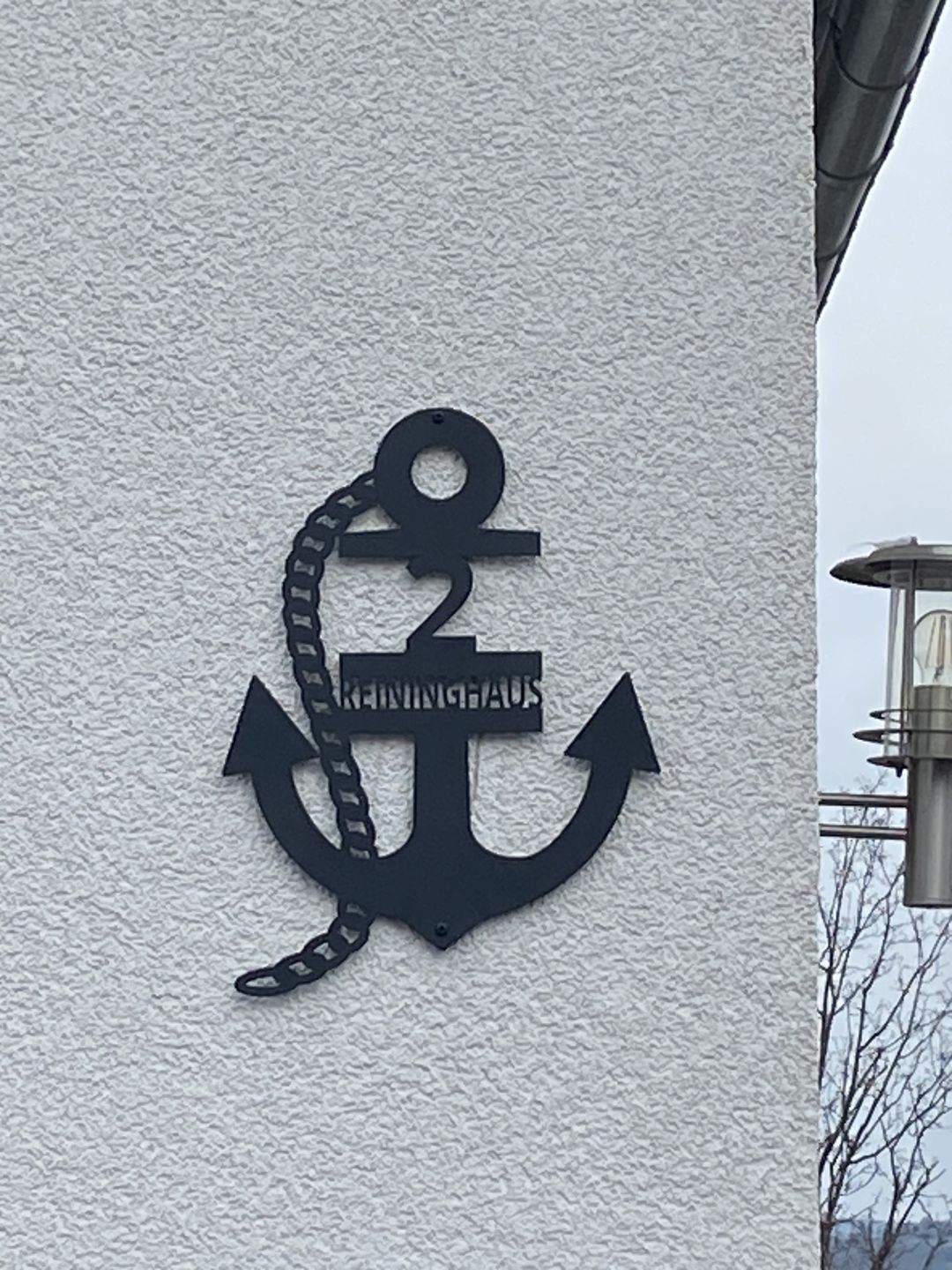 Customer photo review of Anker-Hausnummer mit Ankerkette (personalisierbar)