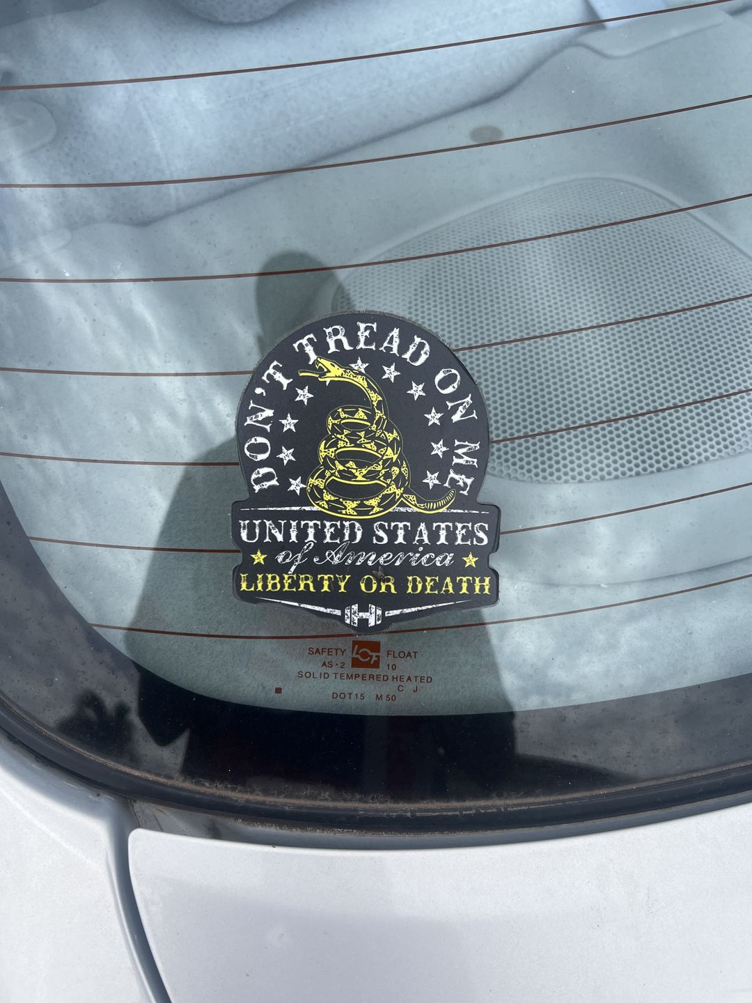 Customer photo review of Don't Tread on Me Decal