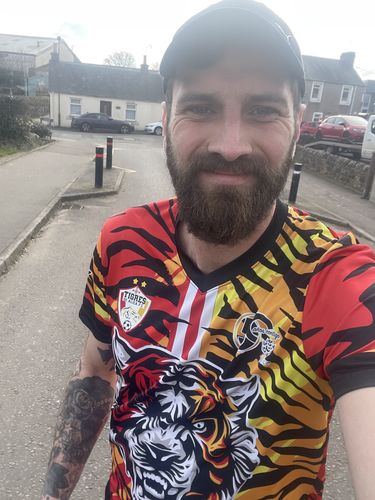 Customer photo review of Mens Mystery Football Shirt