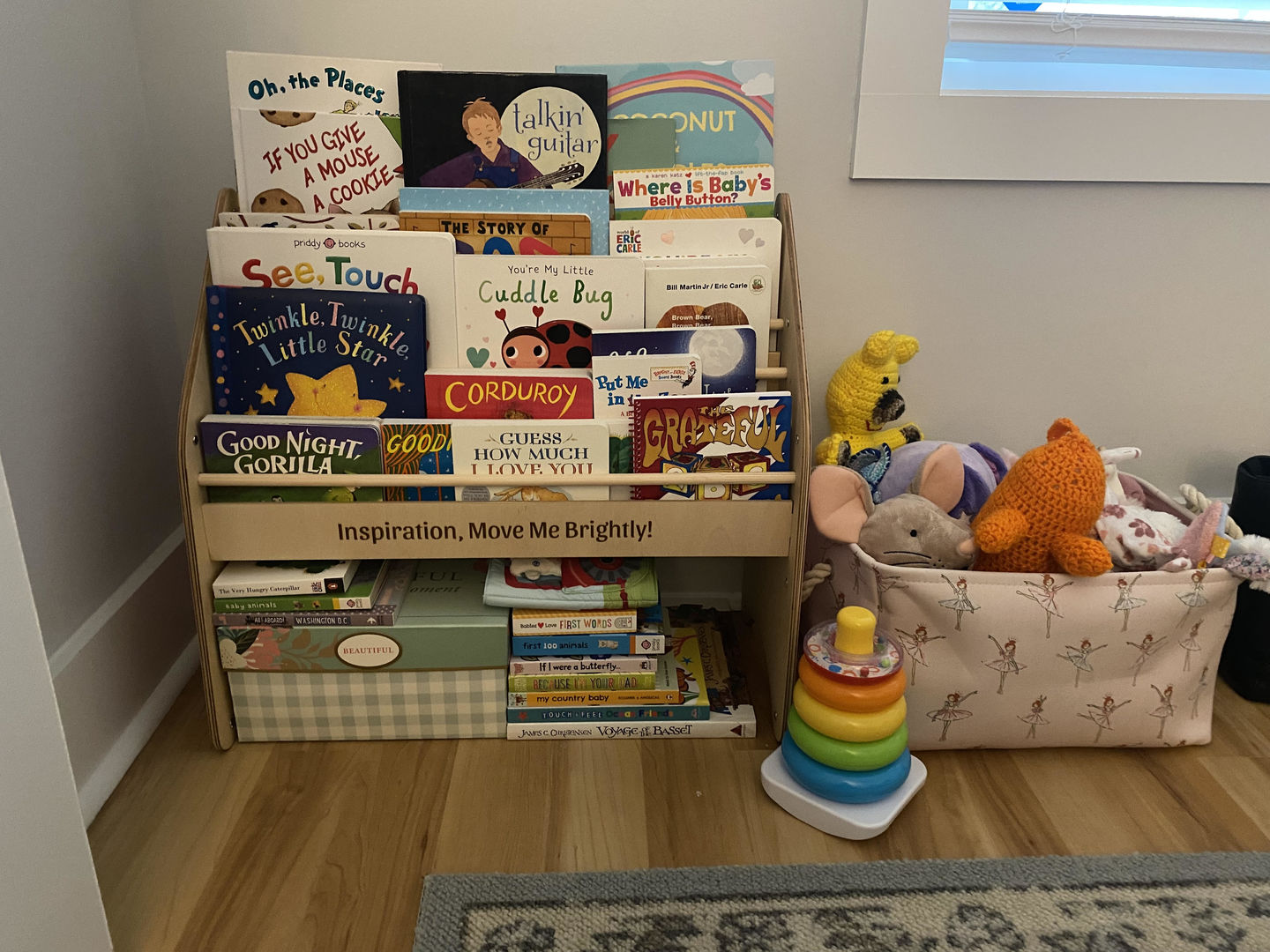 Customer photo review of Wooden Montessori Bookshelf White