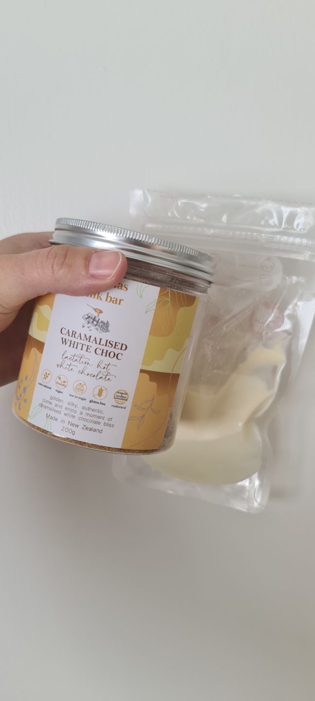 Customer photo review of Lactation Caramelised White Hot Chocolate