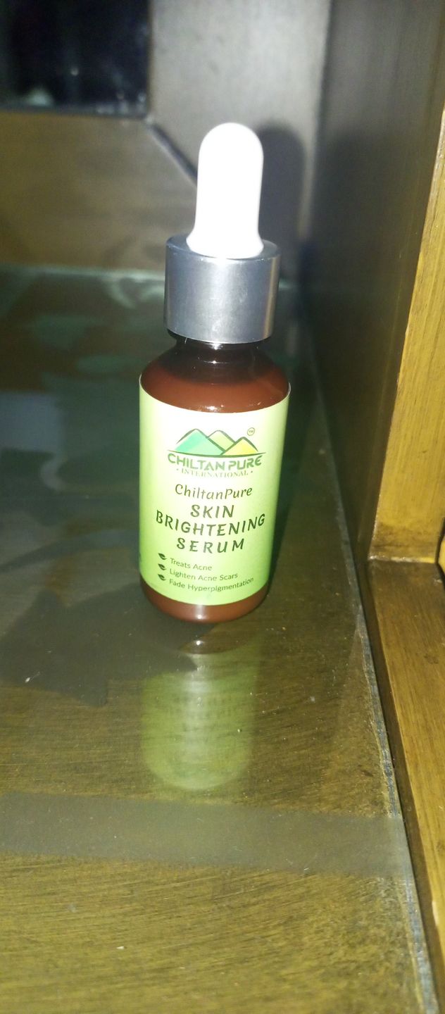 Customer photo review of Skin Brightening Serum – Anti Aging, Brightens Skin, Treats Acne & Fade Hyperpigmentation ✔️ Best Seller