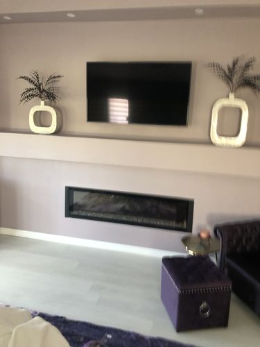 Customer photo review of Dimplex IgniteXL 60" Linear Recessed / Built in Electric Fireplace